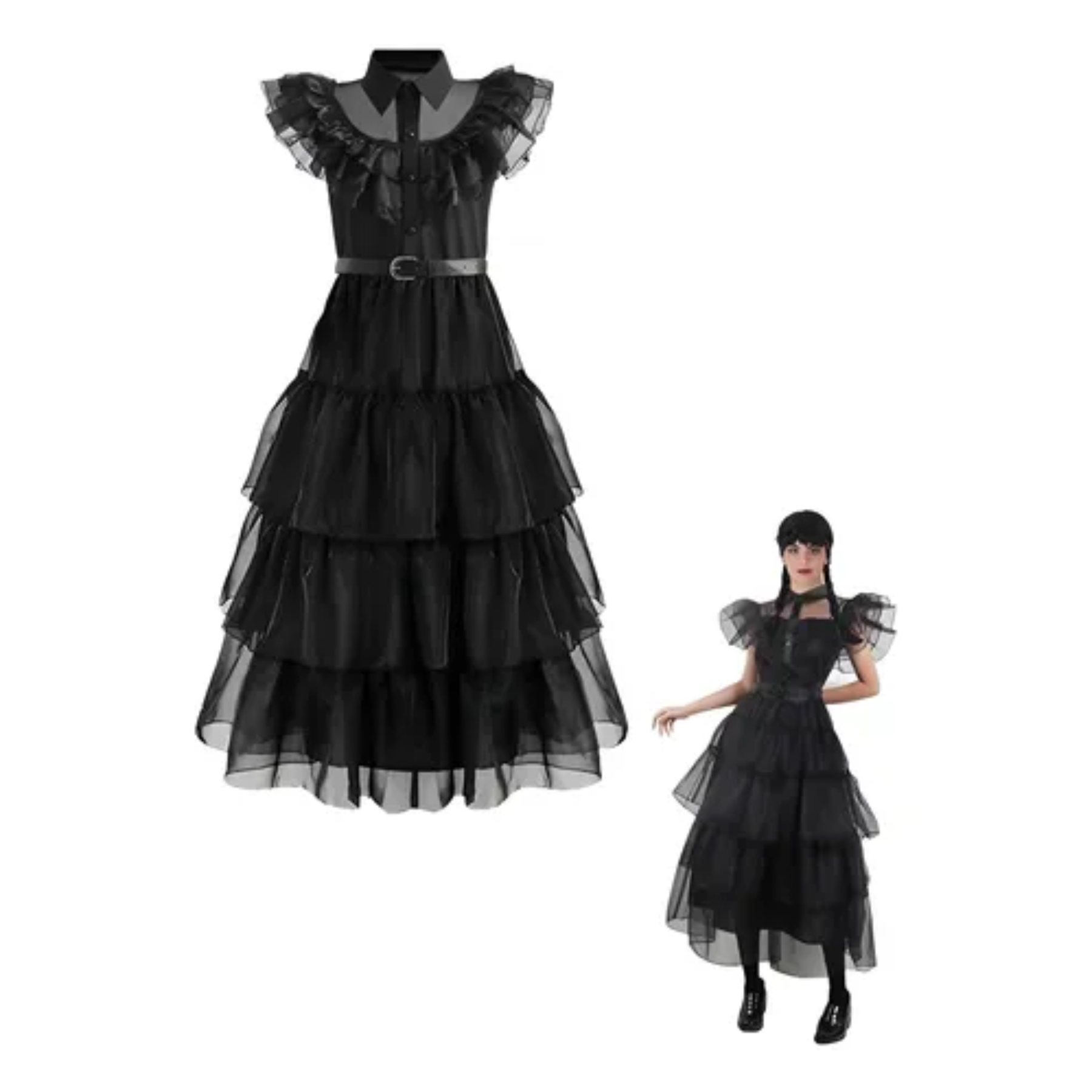Disfraz Vestido de Baile Escolar Merlina